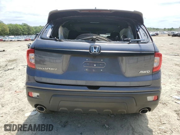 2021 Honda Passport EX-L с VIN 5FNYF8H59MB041430, выставлен на аукционе Copart как лот 56387105 с пробегом 31 232 миль миль и Списание • Salvage title. История ставок и продаж доступна на DreamBid. Изображение 6.