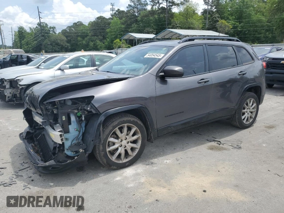 2018 Jeep Cherokee Latitude with VIN 1C4PJLCX0JD587753, listed as a Copart auction lot 54054545 with 128,194 mi miles and Salvage Title. Bid and sale history available at DreamBid. Image 1.