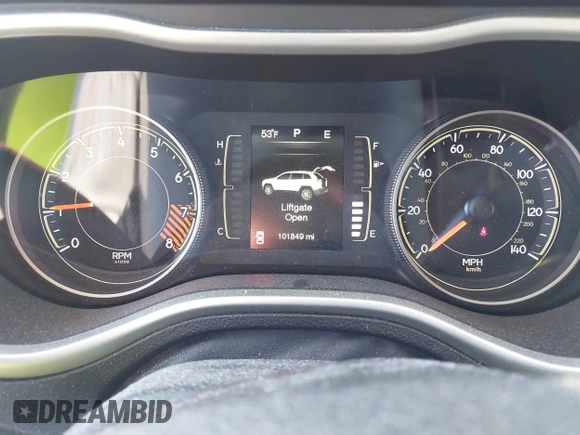 2015 Jeep Cherokee Latitude with VIN 1C4PJMCS0FW583658, listed as a IAAI auction lot 41106819 with 101,849 mi miles. Bid and sale history available at carsss.com. Image 7.