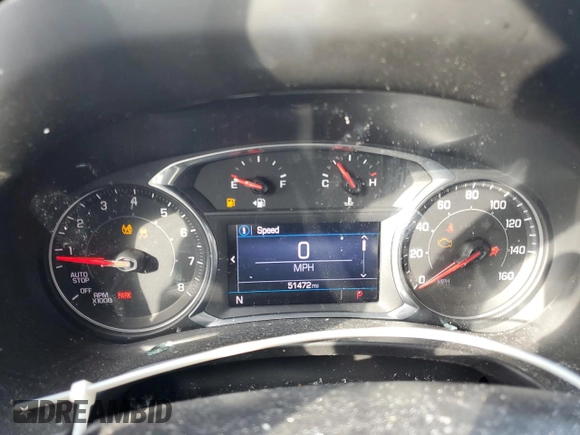 2020 GMC Terrain SLE with VIN 3GKALTEV3LL129153, listed as a Copart auction lot 44145915 with 51,472 mi miles and Salvage Title. Bid and sale history available at DreamBid. Image 9.