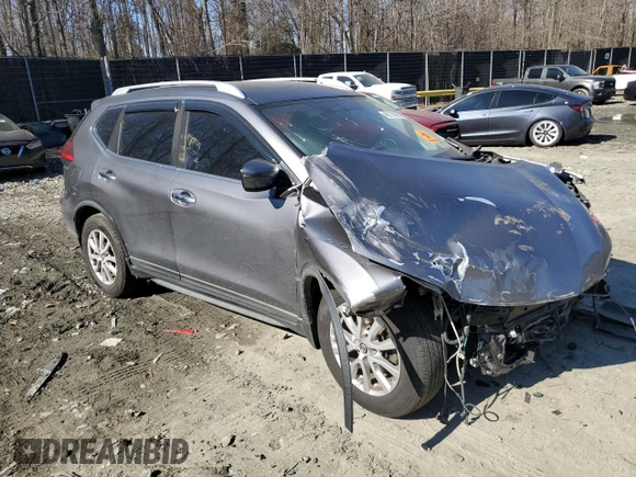 2017 Nissan Rogue SV with VIN KNMAT2MV7HP546682, listed as a Copart auction lot 46776695 with 158,839 mi miles and Salvage Title. Bid and sale history available at carsss.com. Image 4.