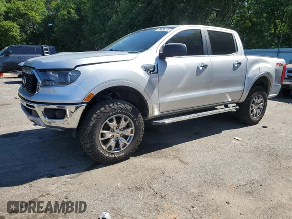 2019 Ford Ranger XL with VIN 1FTER4FH1KLA47197, listed as a Copart auction lot 58034145 with 114,002 mi miles and Salvage title. Bid and sale history available at DreamBid. Image 1.