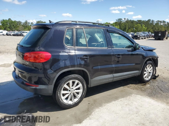 2017 Volkswagen Tiguan S with VIN WVGAV7AXXHK054783, listed as a Copart auction lot 52414725 with 156,671 mi miles and Salvage Title. Bid and sale history available at DreamBid. Image 3.
