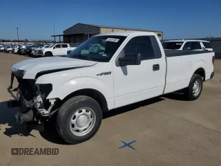 2013 Ford F-150 XL with VIN 1FTNF1CF9DKG47176, listed as a Copart auction lot 48977555 with 140,258 mi miles and Salvage Title. Bid and sale history available at carsss.com. Image 1.