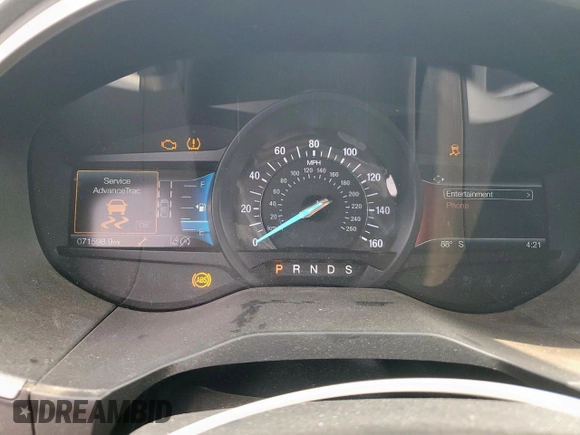 2019 Ford Edge SEL with VIN 2FMPK4J90KBB68182, listed as a Copart auction lot 57158435 with 71,598 mi miles and Salvage title. Bid and sale history available at DreamBid. Image 9.