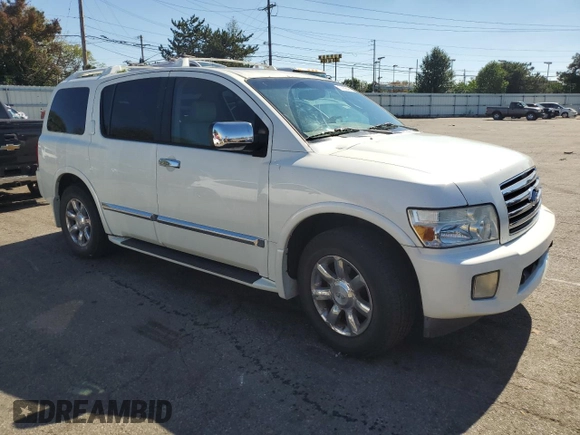 2005 Infiniti QX56 with VIN 5N3AA08C25N805477, listed as a Copart auction lot 74199494 with 197,255 mi miles and Salvage Title. Bid and sale history available at carsss.com. Image 4.