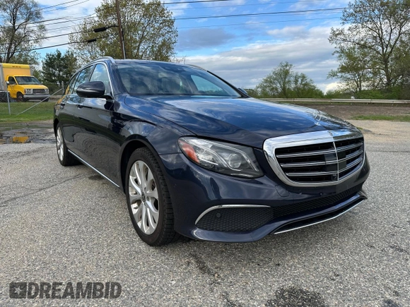 2019 Mercedes-Benz E 450 with VIN WDDZH6JB9KA591631, listed as a Copart auction lot 56421825 with 158,139 mi miles and Clean Title. Bid and sale history available at DreamBid. Image 1.