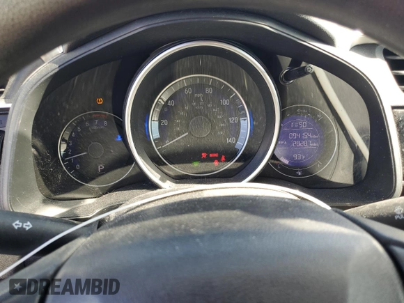 2019 Honda Fit LX with VIN 3HGGK5H45KM728878, listed as a Copart auction lot 57630825 with 94,154 mi miles and Salvage title. Bid and sale history available at DreamBid. Image 9.