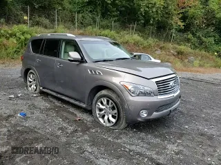 2014 Infiniti QX80 with VIN JN8AZ2NC4E9350828, listed as a Copart auction lot 72856614 with 80,717 mi miles and Salvage Title. Bid and sale history available at carsss.com. Image 12.