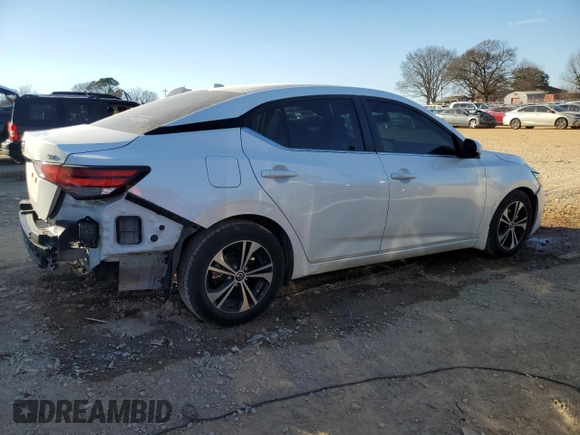 2022 Nissan Sentra SV with VIN 3N1AB8CV7NY215959, listed as a Copart auction lot 46931695 with 78,813 mi miles and Salvage Title. Bid and sale history available at carsss.com. Image 3.