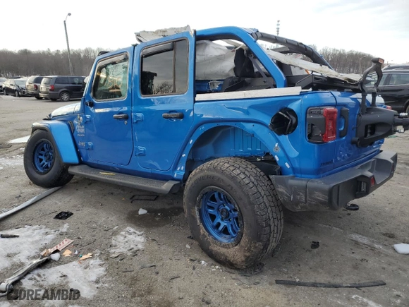 2024 Jeep Wrangler Sahara with VIN 1C4PJXENXRW120021, listed as a Copart auction lot 41425475 with 0 mi miles and Salvage Title. Bid and sale history available at carsss.com. Image 2.