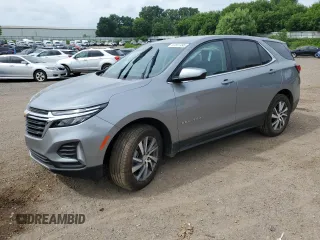 2024 Chevrolet Equinox LT with VIN 3GNAXUEG1RL103996, listed as a Copart auction lot 62837495 with 8,090 mi miles and Salvage title. Bid and sale history available at DreamBid. Image 1.