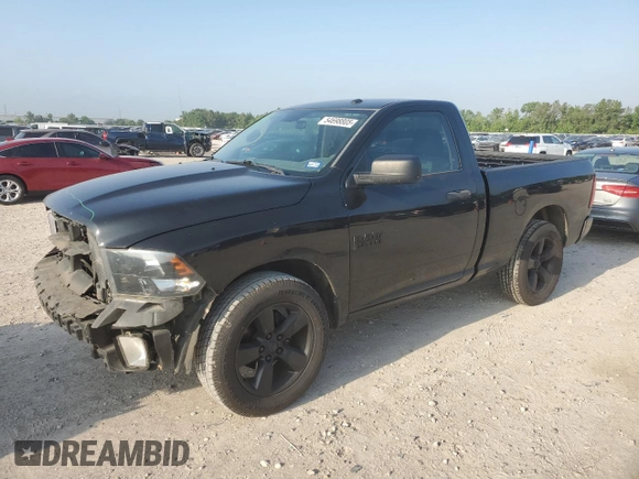 2017 Ram 1500 Express with VIN 3C6JR6AG4HG598942, listed as a Copart auction lot 54698805 with 93,171 mi miles and Salvage title. Bid and sale history available at DreamBid. Image 1.