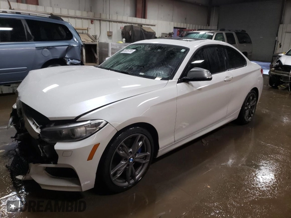 2016 BMW 2 Series M235i xDrive with VIN WBA1J9C50GV372185, listed as a Copart auction lot 88039785 with 84,187 mi miles and Salvage Title. Bid and sale history available at carsss.com. Image 1.