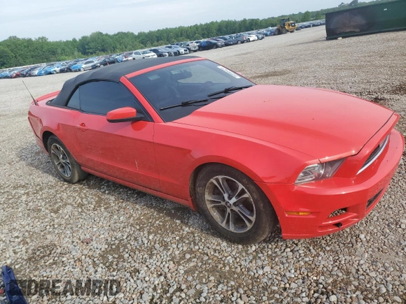 2013 Ford Mustang V6 with VIN 1ZVBP8EM0D5265005, listed as a Copart auction lot 54985425 with 128,964 mi miles and Salvage title. Bid and sale history available at DreamBid. Image 4.