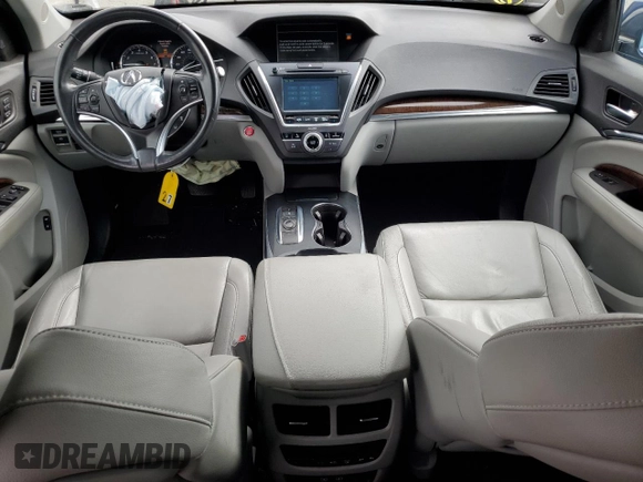 2018 Acura MDX Technology with VIN 5J8YD4H50JL007076, listed as a Copart auction lot 60332535 with 37,540 mi miles and Salvage title. Bid and sale history available at DreamBid. Image 8.