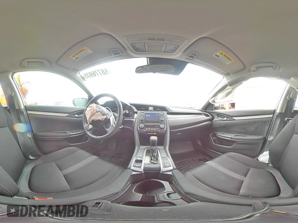 2020 Honda Civic LX with VIN 19XFC2F63LE026869, listed as a Copart auction lot 58776935 with 60,507 mi miles and Salvage title. Bid and sale history available at DreamBid. Image 14.