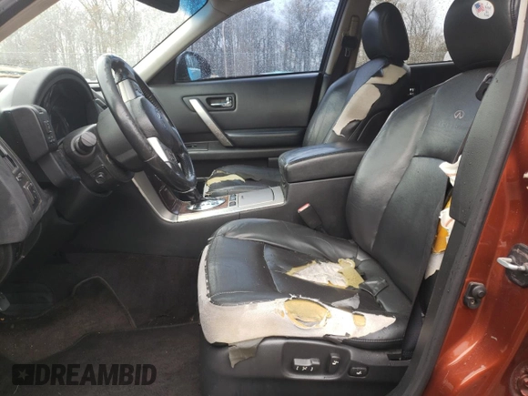 2006 Infiniti FX with VIN JNRBS08WX6X400546, listed as a Copart auction lot 49490105 with Not Provided miles and Non Repairable. Bid and sale history available at carsss.com. Image 7.