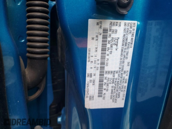 2014 Ford Focus Electric z VIN 1FADP3R41EL341620, wystawiony jako Copart lot #87277454 z przebiegiem 67 589 mil mil oraz Szkody całkowita. Historia ofert i sprzedaży dostępna na DreamBid. Obrazek 14.