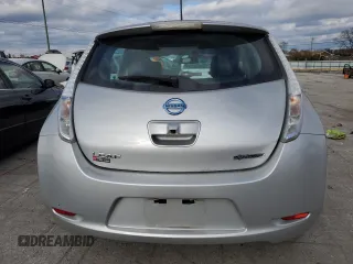 2016 Nissan LEAF S with VIN 1N4BZ0CP2GC314125, listed as a Copart auction lot 81280444 with 47,575 mi miles and Salvage Title. Bid and sale history available at carsss.com. Image 6.