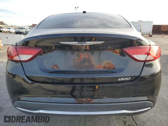 2015 Chrysler 200 Limited with VIN 1C3CCCABXFN694718, listed as a Copart auction lot 45916885 with 124,412 mi miles and Salvage Title. Bid and sale history available at DreamBid. Image 6.