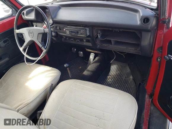 1975 Volkswagen Beetle with VIN 1552013711, listed as a Copart auction lot 80255914 with 69,112 mi miles and Salvage Title. Bid and sale history available at DreamBid. Image 8.
