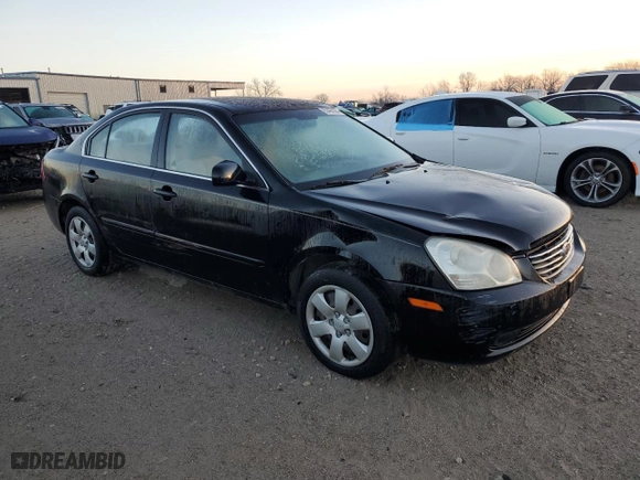 2007 Kia Optima LX with VIN KNAGE123475137191, listed as a Copart auction lot 83466394 with 0 mi miles and Clean Title. Bid and sale history available at carsss.com. Image 4.