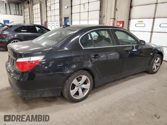 2007 BMW 5 Series 530xi with VIN WBANF73537CU22743, listed as a Copart auction lot 51492785 with 169,366 mi miles and Non Repairable. Bid and sale history available at carsss.com. Image 3.