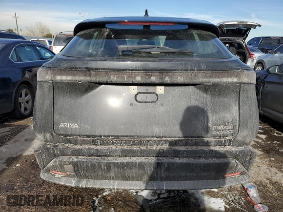 2024 Nissan ARIYA Engage with VIN JN1CF0BB1RM736898, listed as a Copart auction lot 45099005 with 4,126 mi miles and Salvage Title. Bid and sale history available at DreamBid. Image 6.