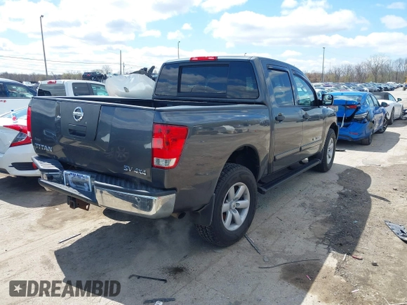 2012 Nissan Titan SV with VIN 1N6AA0EC7CN331375, listed as a IAAI auction lot 41972669 with 109,288 mi miles. Bid and sale history available at carsss.com. Image 4.