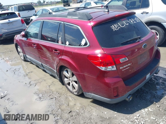 2012 Subaru Outback 3.6R Limited with VIN 4S4BRDKC4C2269474, listed as a IAAI auction lot 41998998 with 170,389 mi miles. Bid and sale history available at carsss.com. Image 3.