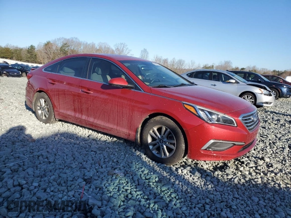 2017 Hyundai Sonata 2.4L with VIN 5NPE24AF7HH541197, listed as a Copart auction lot 48657125 with 124,169 mi miles and Salvage Title. Bid and sale history available at carsss.com. Image 4.