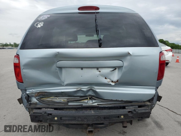 2006 Dodge Caravan SXT with VIN 1D4GP45R26B583390, listed as a Copart auction lot 54442955 with 328,965 mi miles and Salvage title. Bid and sale history available at DreamBid. Image 6.