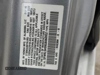 2016 Honda Odyssey Touring Elite with VIN 5FNRL5H99GB060952, listed as a Copart auction lot 78025674 with 139,964 mi miles and Salvage Title. Bid and sale history available at DreamBid. Image 13.