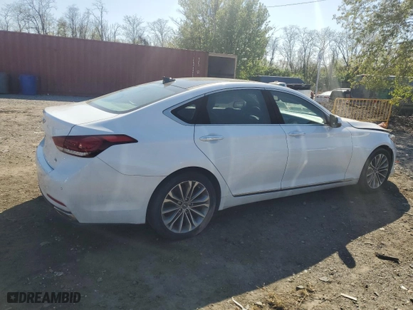 2017 Genesis G80 3.8L with VIN KMHGN4JE0HU177570, listed as a Copart auction lot 53614145 with 186,184 mi miles and Clean Title. Bid and sale history available at carsss.com. Image 3.