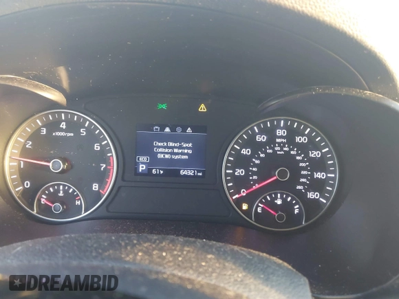 2019 Kia Optima LX with VIN 5XXGT4L39KG363028, listed as a IAAI auction lot 41469740 with 64,321 mi miles. Bid and sale history available at carsss.com. Image 7.