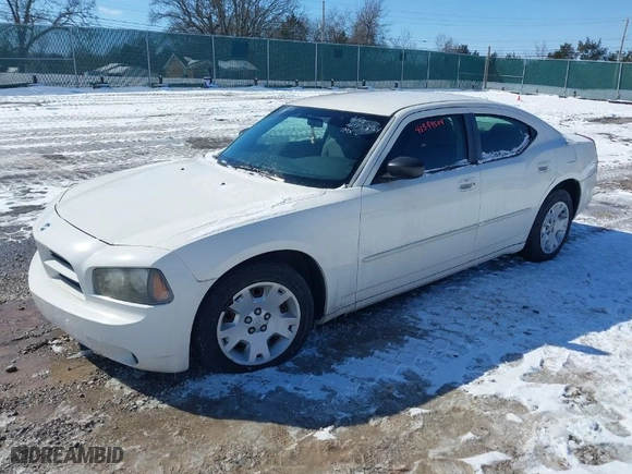 2006 Dodge Charger Fleet with VIN 2B3KA43R06H475354, listed as a IAAI auction lot 41594509 with NaN miles. Bid and sale history available at carsss.com. Image 2.