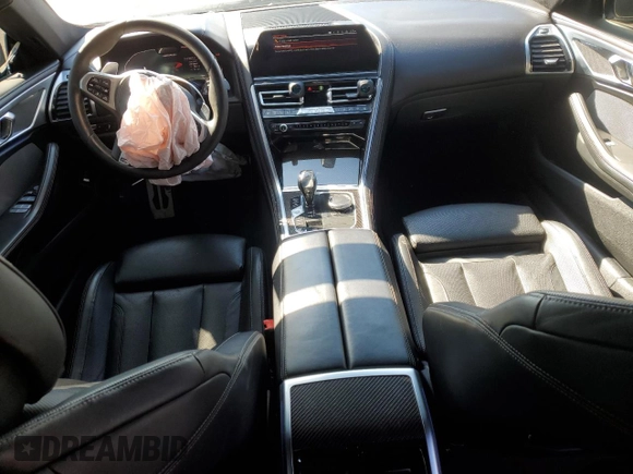 2020 BMW 8 Series M850i with VIN WBAGV8C02LCE34594, listed as a Copart auction lot 50389675 with 37,279 mi miles and Salvage title. Bid and sale history available at DreamBid. Image 8.