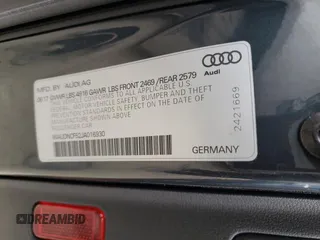 2018 Audi A5 Sportback Premium with VIN WAUDNCF52JA016930, listed as a Copart auction lot 65779724 with 66,070 mi miles and Salvage Title. Bid and sale history available at carsss.com. Image 13.