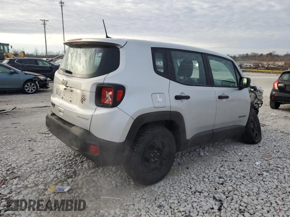 2020 Jeep Renegade Sport with VIN ZACNJBAB1LPL76670, listed as a Copart auction lot 43144075 with 91,739 mi miles and Salvage title. Bid and sale history available at DreamBid. Image 3.