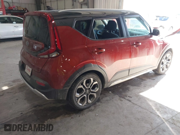 2020 Kia Soul LX with VIN KNDJ23AU4L7050350, listed as a IAAI auction lot 41608088 with 81,344 mi miles. Bid and sale history available at carsss.com. Image 4.
