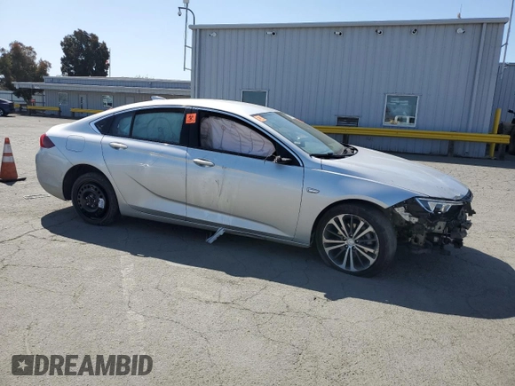 2018 Buick Regal Essence with VIN W04GP6SX9J1144630, listed as a Copart auction lot 53074585 with 96,077 mi miles and Salvage title. Bid and sale history available at DreamBid. Image 4.
