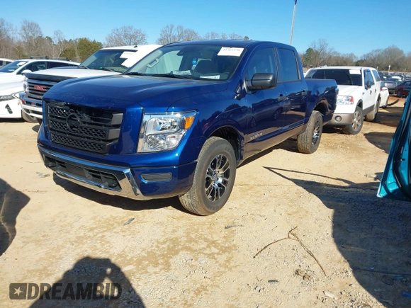2024 Nissan Titan SV with VIN 1N6AA1EC7RN111913, listed as a IAAI auction lot 41365570 with 8,442 mi miles and . Bid and sale history available at DreamBid. Image 22.