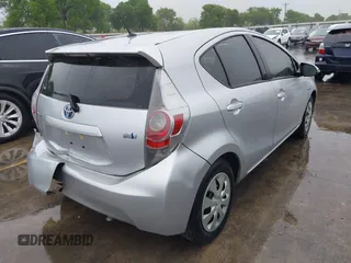 2012 Toyota Prius One with VIN JTDKDTB34C1511523, listed as a IAAI auction lot 41902739 with 68,698 mi miles. Bid and sale history available at carsss.com. Image 4.