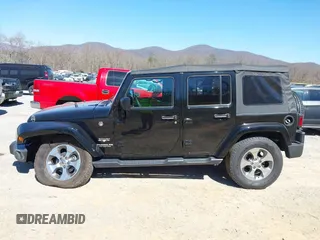 2017 Jeep Wrangler Unlimited Sahara with VIN 1C4BJWEG4HL605843, listed as a IAAI auction lot 41883085 with 93,752 mi miles. Bid and sale history available at carsss.com. Image 15.