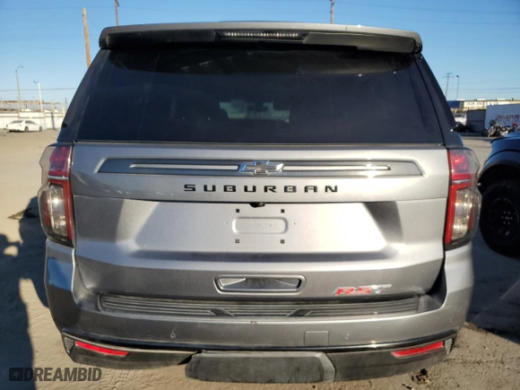 2022 Chevrolet Suburban RST with VIN 1GNSKEKD7NR282972, listed as a Copart auction lot 80251414 with 42,165 mi miles and Salvage Title. Bid and sale history available at carsss.com. Image 6.