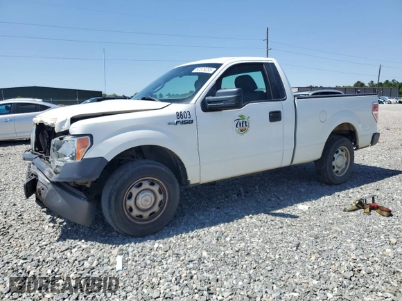 2013 Ford F-150 XL with VIN 1FTMF1CF9DFC58803, listed as a Copart auction lot 52379255 with 76,194 mi miles and Salvage title. Bid and sale history available at DreamBid. Image 1.