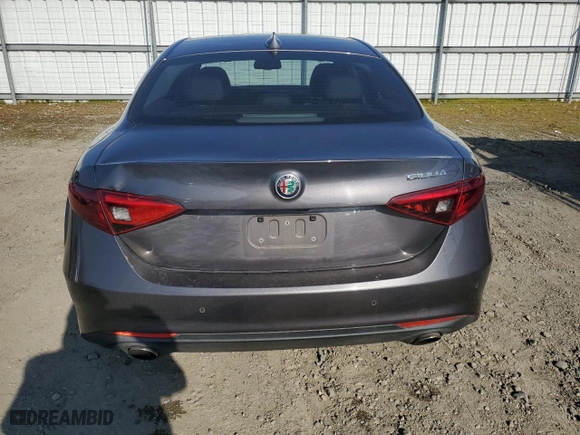 2017 Alfa Romeo Giulia Ti with VIN ZARFAECN5H7542408, listed as a Copart auction lot 42354045 with 118,326 mi miles and Salvage Title. Bid and sale history available at carsss.com. Image 6.