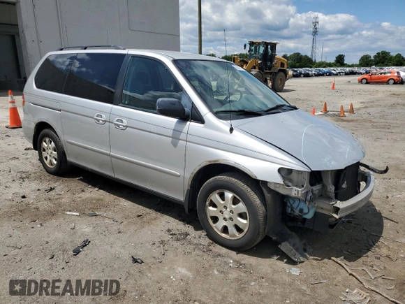 2003 Honda Odyssey EX z VIN 5FNRL186X3B075761, wystawiony jako Copart lot #58289815 z przebiegiem 137 763 mil mil oraz Szkoda całkowita • Salvage title. Historia ofert i sprzedaży dostępna na DreamBid. Obrazek 4.