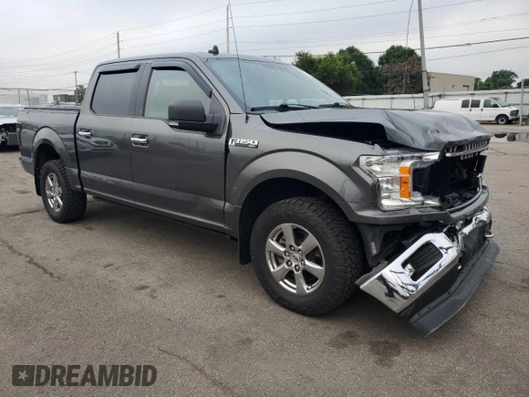 2019 Ford F-150 XL with VIN 1FTEW1E41KFC39126, listed as a Copart auction lot 61358815 with 43,765 mi miles and Salvage title. Bid and sale history available at DreamBid. Image 4.